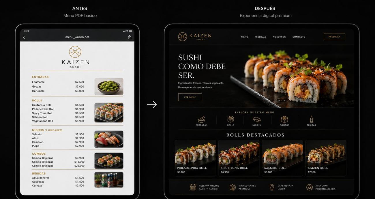 Demo de catálogo — restaurante japonés