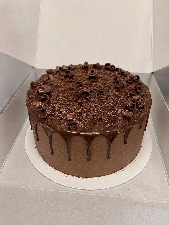 Torta de chocolate — foto original del cliente